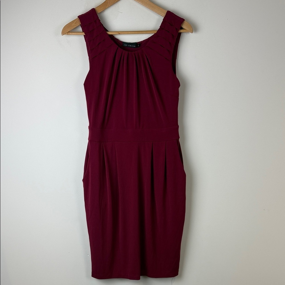 The Limited Rich Burgundy Mini Dress Size Small